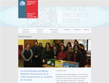 Tablet Screenshot of gobernacionsanantonio.gov.cl